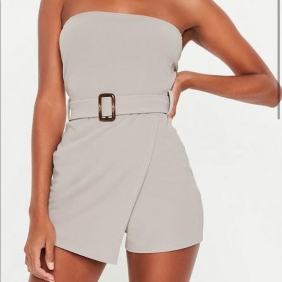 Missguided Other - strapless romper